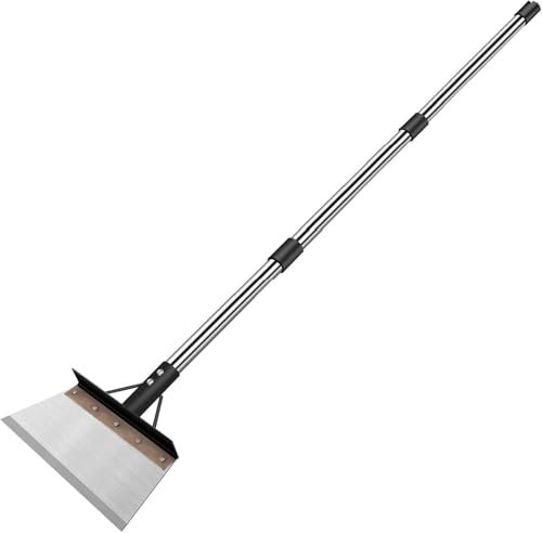 Multifunctional Garden Cleaning Scraper | Stainless Steel Hoe Garden Tool for Weeds Patio Moss Remover | Weed Remover Tool | Floor Scraper | Shovel Gardening | Adjustable Handle Included