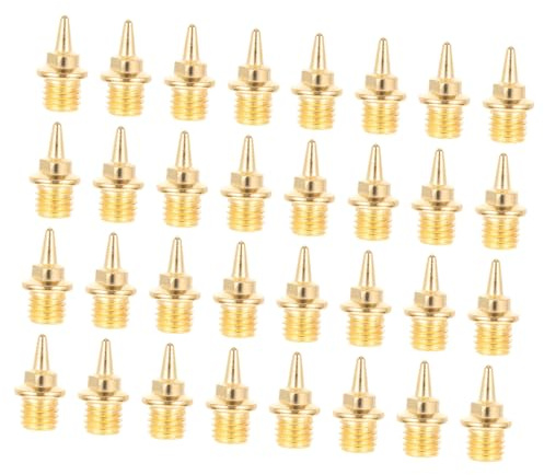 DECOMELODY Clavos de Atletismo para Zapatillas de Correr, 32 Piezas, Metálicos, Livianos y Antideslizantes, para Cross Country y Deportes al Aire Libre