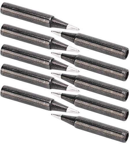 Itonash 10Pcs Soldering Iron Tips, Heats Up Quickly Easy to Tin No Virtual Soldering, with High Melting Point Baking Varnish, for 900M 907 933 936 937 938 Series Soldering Stations