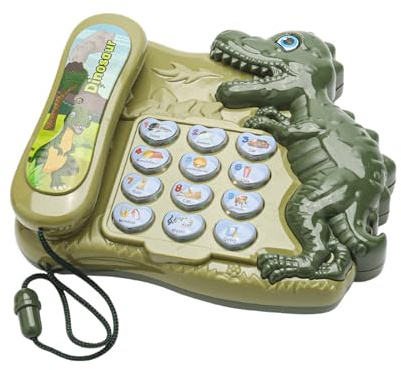 Pocoiau Giocattolo Narratore Dinosauri dei Cartoni Animati per L'apprendimento della Prima Infanzia Sicurezza Costruzione in Plastica Giochi Sviluppo Linguistico Giocattolo Vocale Dinosauro per I