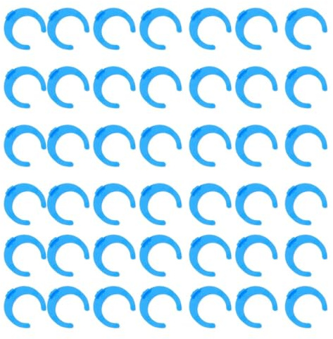 OATIPHO 100 clip di bloccaggio blu per filtro dell'acqua da 3/8 pollici accessorio per purificatore con chiusura rapida, resistente e anti-appannamento, per uso domestico e manutenzione quotidiana