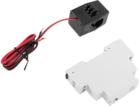 Thonlai Contatore di Energia Intelligente, Misuratore di Potenza WiFi Monofase su Guida DIN con Trasformatore di Corrente per Monitoraggio di Fabbrica di e Scuole, Controllo APP in