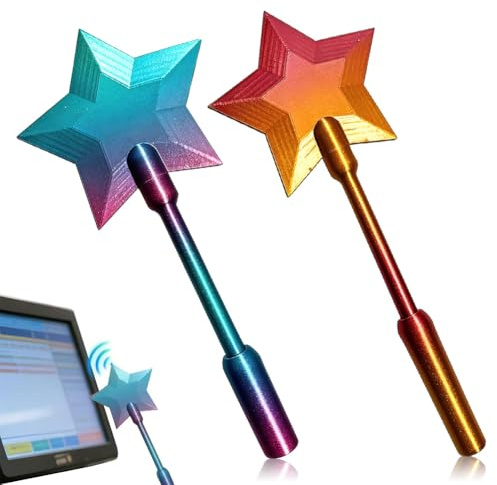 YUPDFGB Credit Card Wand, 3D Printed Wand Taps To Pay, Star Magic Wands Contactless Payment Card Holder, Contactless Payment Cards Holder for Kids Teens Adults Cosplay Magicians Performers