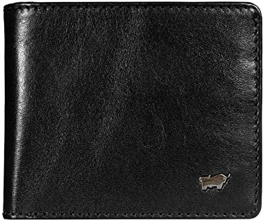BRAUN BÜFFEL Herren RFID Geldbörse aus echtem Leder Country - Portemonnaie - 7 Kartenfächer - Schwarz