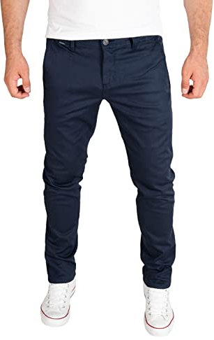 PITTMAN Andrew - Blaue Chino Hose - Chinojeans Für Herren - Baumwoll Chinohosen, Blau (Maritime Blue 193831), W34/L34