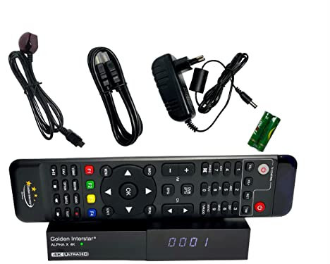 Golden Interstar Alpha X 4k UHD Multistream Sat Receiver DVB-S2 HEVC