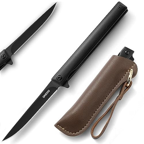 Omesio Klappmesser Scharfes Einhandmesser Slim, Einhandmesser Taschenmesser Messer