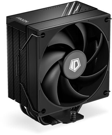 ID-COOLING FROZN A410 Black CPU Air Cooler 4 Heat Pipes All-Black CPU Cooler with 120mm FDB Fan, Compatible with Intel LGA1700/1200/115X; AMD AM4/AM5