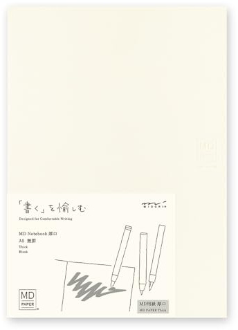 Midori 15350006 Notebook, MD Notebook, A5, Thick, Unruled