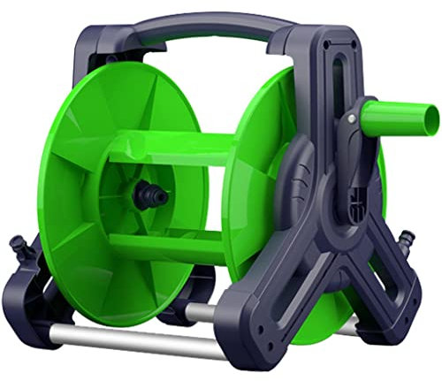 YJKKZQLB Carrito portamangueras Carrito portamangueras para Lavado de Autos, portamangueras para jardín montado en la Pared, portamangueras para riego de huertos (Carrete portamangueras Verde)