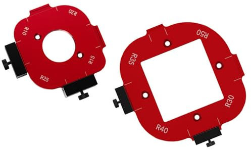 Gabarits de Rayon de Coin Rond pour le Travail du Bois, Gabarit de Rayon de Coin de Table de Routeur, Planche de Bois, Outil Auxiliaire de Coupe D'arc, Modèle de Bricolage R10