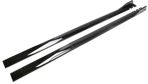 HUANGLDGS 2 Piezas Faldón Lateral del Coche para Audi A3 Sedan (8V) 2013 2014 2015 2016, Faldón Lateral para Automóvil Coche Faldones Laterales Accesorios Coche,Black