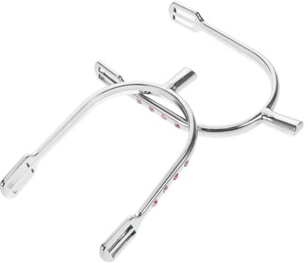 Holibanna Zinklegierung Sporen Mit Kristallverzierung Englischer Stil Präzise Verarbeitet Einzigartiges Design Für Reitstiefel Für Pferdetraining Und Reitwettbewerbe