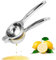 Pressa per Limoni - Spremiagrumi Manuale - Pressa per Agrumi a Mano 7cm di Diametro, Acciaio Inossidabile, Resistente, Massima Estrazione di Succo, Perfetta per Cucina, Bar e Ristorante (Argento)