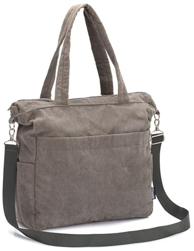 Fillikid Wickeltasche Cord Exclusiv| Baby Windeltasche Mom Bag | Inkl. Wickelauflage, Thermotasche, viele Fächer, Schultergurt & Haken für Kinderwagen | Wickel Organizer ab Geburt & Kliniktasche