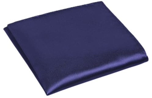 URAQT Pañuelo Traje Hombre, 30x30cm Pañuelos Hombres Traje Bolsillos, Cuadrado Suave y Brillante, Handkerchiefs Regalo para Caballero Negocios y Casual (Azul Oscuro)