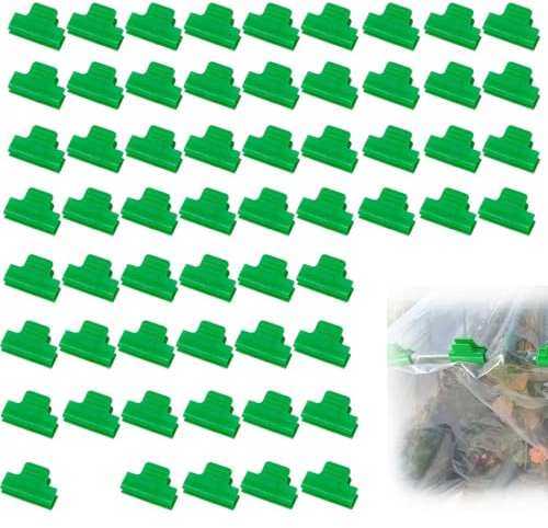 LEIIERUY Abrazaderas para Invernadero 60 Unidades 11mm Clip de sujeción plástico Resistente Antideslizante para Malla, Lona o sombreado Exterior