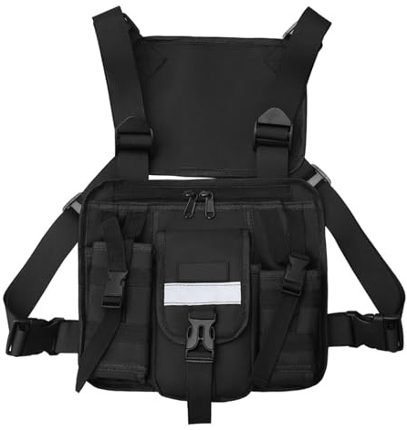 Equipos Tácticos para Pecho Bolsa Deportiva Fundas Multifuncionales Chaleco Arnés Práctico Acampar Bolsa Deportiva De Gran Capacidad Aire Libre Fundas Equipos Tácticos Arnés