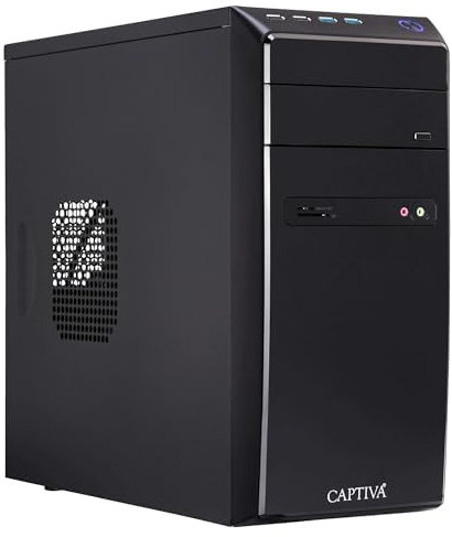 Captiva PC Power Starter I60-537 I Intel i5 10400 I Mainboard H410M I 8GB DDR4 RAM I Intel UHD Graphics I 480GB SSD I ohne Windows I Office Personal Computer Business Tower I WLAN I USB