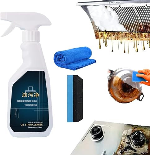 Shine Pro Kitchen Cleaner – Detergente per cucina ShinePro, detergente multiuso per pentole e padelle, spray multiuso in schiuma, potente per pulire le macchie di olio da cucina, rimuove lo sporco (1