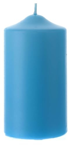 Holyart Candele, ceri, ceretti: Candela altare azzurro chiaro opaco 150x80 mm