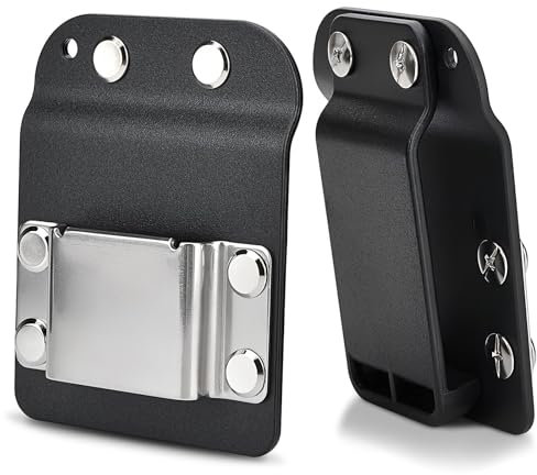 Bohrwerkzeugholster für Werkzeuggürtel, Clip-on Werkzeug Gürtelclip Robust Werkzeuggürtelhalter 304 Edelstahl für Akkubohrer, Schlagschrauber, Nagler, Maßband