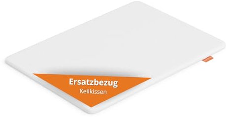 sleepling Ersatzbezug für Keilkissen 45x90x15 cm, Reflux Kissen für Bett und Sofa, Matratzenkeil für Erwachsene, Betterhöher, waschbar bis 60 Grad, Ökotex 100, Made in EU