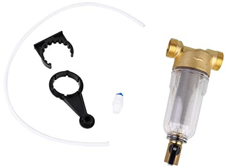 UPKOCH Préfiltre pour Robinet Filtre Filtre De Détartrage De l'eau Filtre De Lavage À Contre- Filtre À Eau du Robinet Filtre À Sédiments Filtre À Eau À Sédiments