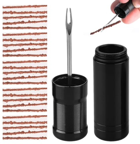 WUYJI 1 kit di riparazione pneumatici con 5 strisce di gomma,adatto per la riparazione di pneumatici tubeless.un kit essenziale per la riparazione di pneumatici per biciclette