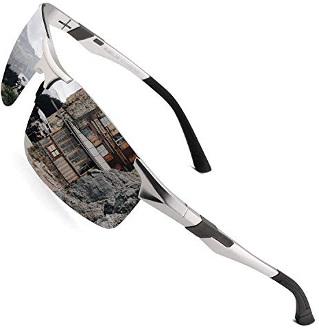 PUKCLAR - lunettes de soleil de sport polarisées pour hommes et femmes, lunette de soleil de conducteur, course, vélo, golf uv400