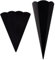 PAINT IT EASY NEU Schultütenrohling mit Steckverschluß, Stabiler Karton 400g/qm, 6-eckig, 68 cm, 1 Stück, Schwarz
