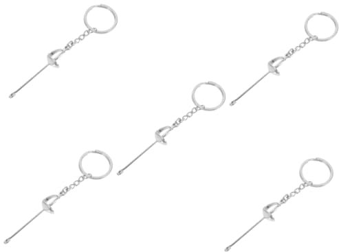 TOPBATHY 5St Fechten Schlüsselanhänger Fechtausrüstung Fechten-Partygeschenk Schlüsselringe Schlüsselbund Souvenir zum Fechten Sport-Schlüsselanhänger empfindlich