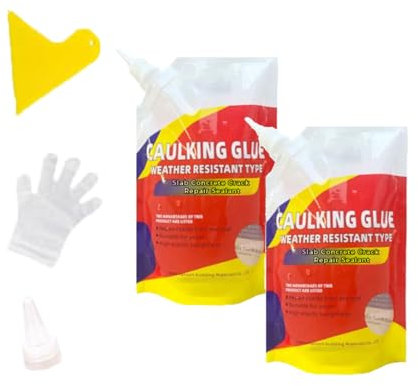 Platte Betonriss wasserdichte Reparatur Dichtmittel, Betonreparatur, Betonrissreparatur, Betonversiegelung, Betonrissfüller, Betonrissfüller, Betonkleber, Betonkleber (2PCS)