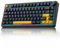 AULA F75 Mechanische Tastatur Gaming,2.4GHz/Type-C/BT5.0 Mechanical Keyboard mit Knopf,Fünfschichtige Gefüllte Struktur,RGB,QWERTY,Hot-Swap,Creamy Kabellos Gaming Tastatur 75 Prozent (Schwarz)