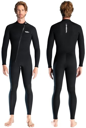 Neoprendräkt 3 mm komplett våtdräkt herr dam våtdräkter helkropp neopren dykdräkter Sretch långärmad hålla varm, främre dragkedja vuxna för dykning snorkling surfing