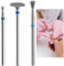 Set di 3 punte per fresa per unghie, micro punte coniche, punte per cuticole, punte multifunzione per la pulizia delle cuticole, punte per fresa per manicure, pedicure, lucidare le cuticole, gel