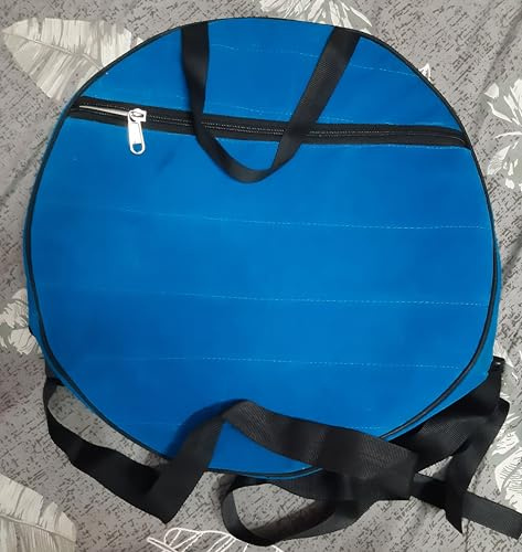 31 cm de diámetro (9 cm de profundidad) chamán chamánico, hecho a mano, bolsa de tambor acolchada, tela de algodón, un gran bolsillo frontal, cuatro tipos de cinturones incluidos (lee nuestra