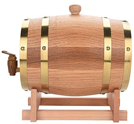 Oak Barrel - Botte da vino in legno di quercia d'epoca per birra, Whiskey Rum Rhum, rovere invecchiato (taglia 3L)