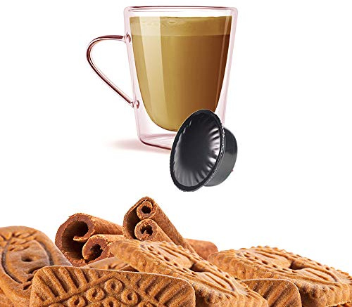KICKKICK 10 Capsule Biscotto e Cannella Biscottino Compatibili con Lavazza A Modo Mio - Bevanda Solubile in Cialde