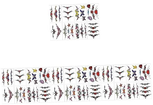 FOMIYES 32 Blatt Narbenabdeckung Aufkleber Gefälschte Tattoo-aufkleber Gefälschte Blumentattoos Ärmel Mit Gefälschten Tätowierungen Damen Erwachsener Prothese Wassertransferpapier