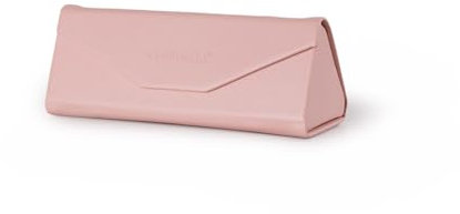 Contacta, Prisma, Custodia Occhiali, Ideale per Occhiali da Vista e Occhiali da Sole, Porta Occhiali Ripiegabile in Ecopelle, Colore Rosa