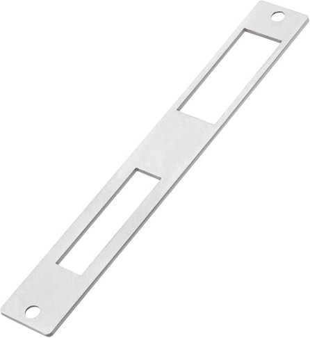 EMSea 1pc Placa Cierre Plana Puerta Acero Inoxidable 172 Mm X 23,7 Mm Manija Puerta Cerrojo Seguridad Placas Cierre Puerta Interior Exterior Abridor Puerta Eléctrico Plateado (completamente Cerrado)