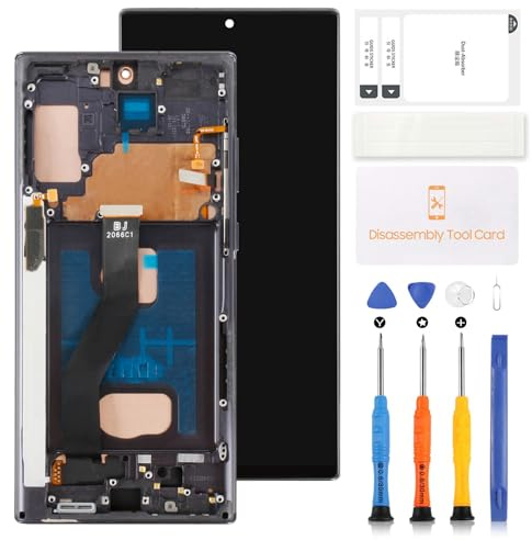 TFT-LCD-Bildschirm für Samsung Galaxy Note 10 Plus, Ersatzdisplay für Samsung Galaxy Note 10+ SM-N975 SM-N975F SM-N975W LCD-Display, Digitizer, Touch-Montage-Reparatur-Set (schwarzer Rahmen, keine
