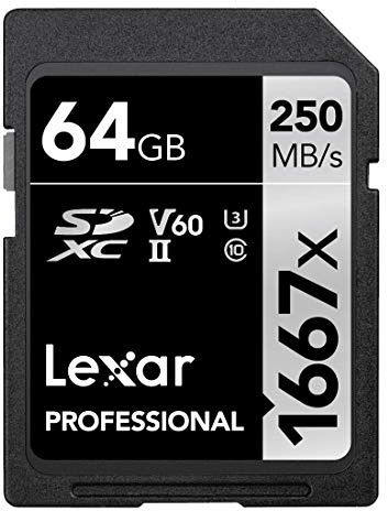 Lexar LESDMI 64GB 1000 SDXC Class 10 UHS-II U3 SDXC Memory Card