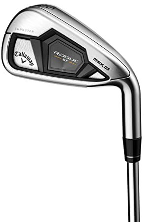 Callaway Golf Rogue ST MAX OS Single Iron (Right Hand, Steel Shaft, Rigid Flexible, 4 Irons) - Silver