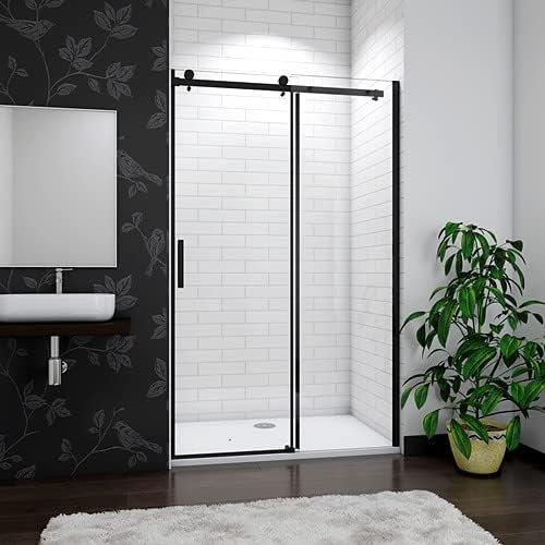 Aica Sanitär Duschtür 120cm Duschabtrennung Schiebetür 8mm Nano Glas Dusche H200cm