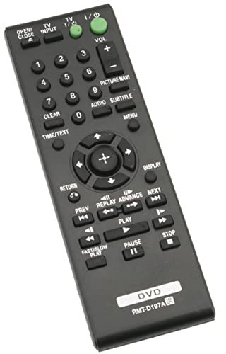 RMT-D197A Sub RMT-D197P VINABTY Télécommande remplacée Convient pour Sony CD/DVD Player DVP-SR170 DVP-SR370 DVP-SR320 DVP-SR760HP DVP-SR120