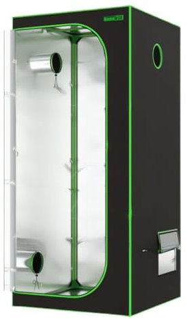 Weedness Dark Box Grow-Box für Indoor-Zucht 120x120x220 cm - Zuchtzelt Growschrank Growzelt Zuchtbox Gewächszelt Homebox lichtdicht