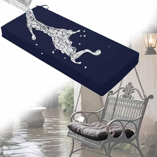 HLTQL Cojines para Bancos De Exterior,Terraza Waterproof Removable Cover,Cojines Sofa Exterior Jardin Colchoneta Banco Jardin Fijación para Columpio De Jardín(3,99 * 28 * 8cm)