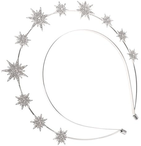 FOMIYES Diadema de Estrella Hexagrama para Novia Adorno de Cabeza de Diosa para Mujer para Accesorios de Boda y Desfiles